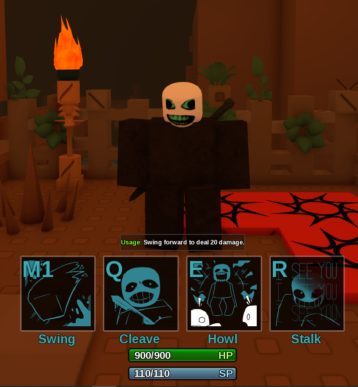 Pursuer ability bar UI showing Charge, Dash, and Sense in Die of Death