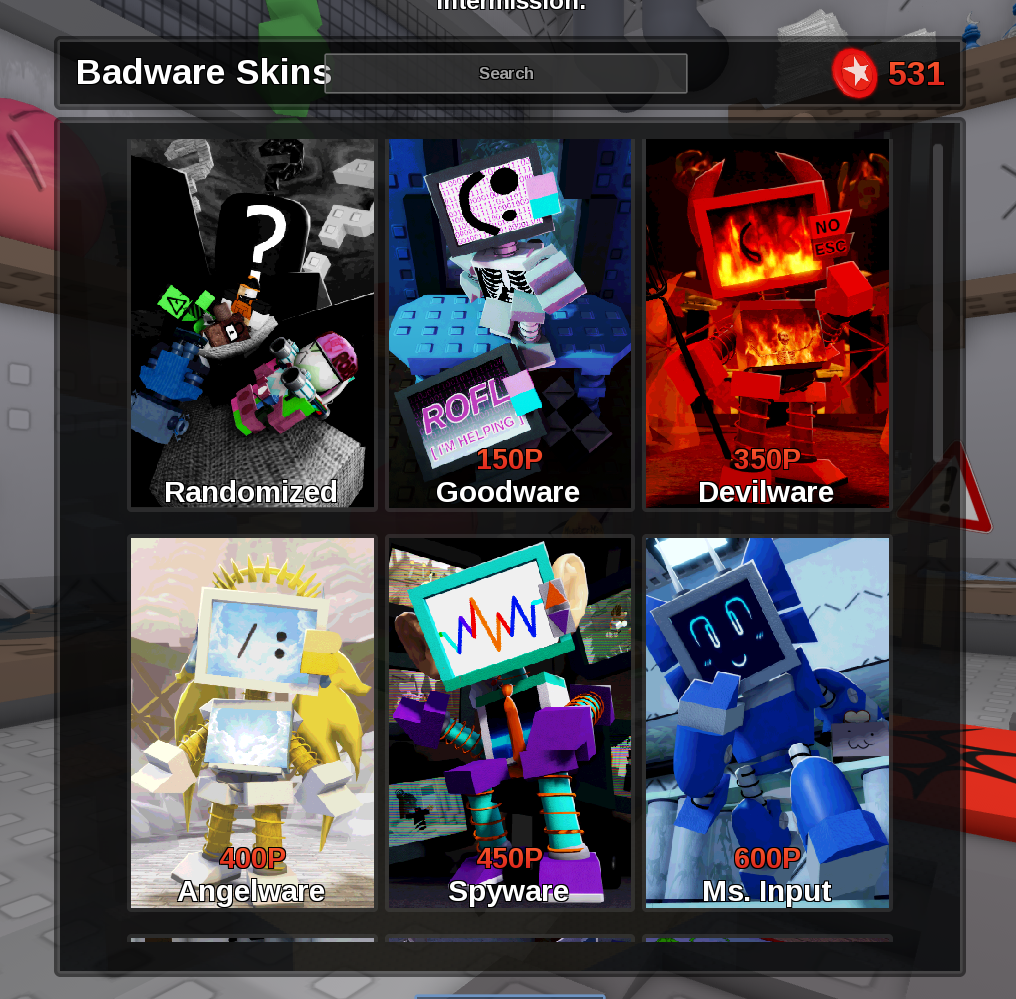 Badware's Goodware skin in-game